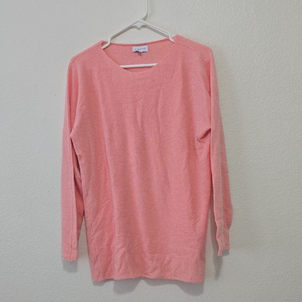 BIANCO & BLUE ORANGE/pink‎ Long Sleeve Sweater L